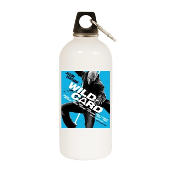 Wild Card (2015) White Water Bottle With Carabiner