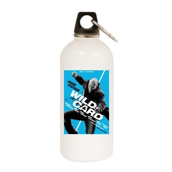 Wild Card (2015) White Water Bottle With Carabiner
