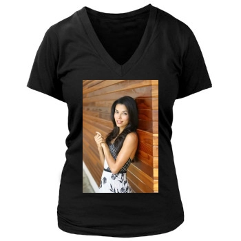 Eva Longoria Women's Deep V-Neck TShirt