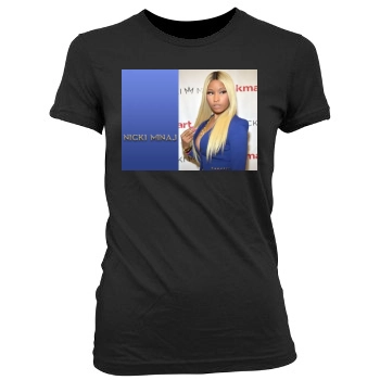 Nicki Minaj Women's Junior Cut Crewneck T-Shirt