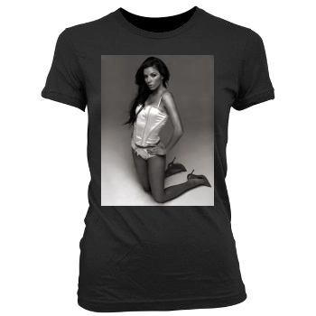 Eva Longoria Women's Junior Cut Crewneck T-Shirt