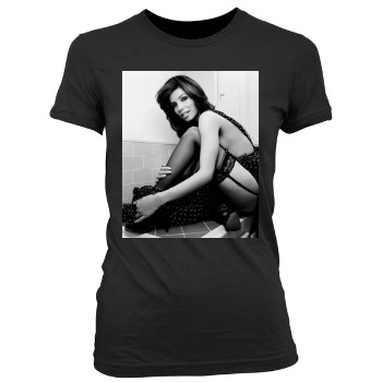 Eva Longoria Women's Junior Cut Crewneck T-Shirt