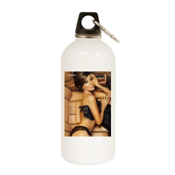 Eva Longoria White Water Bottle With Carabiner