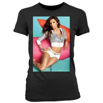 Eva Longoria Women's Junior Cut Crewneck T-Shirt