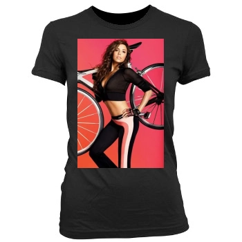 Eva Longoria Women's Junior Cut Crewneck T-Shirt