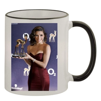 Eva Longoria 11oz Colored Rim & Handle Mug