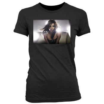 Eva Longoria Women's Junior Cut Crewneck T-Shirt