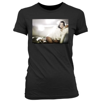 Eva Longoria Women's Junior Cut Crewneck T-Shirt