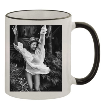 Eva Mendes 11oz Colored Rim & Handle Mug