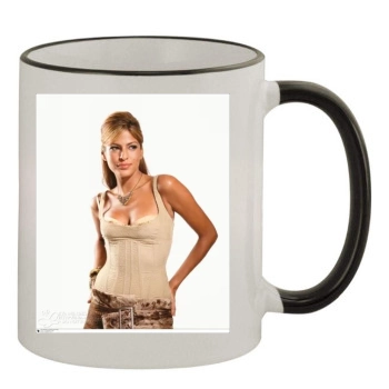 Eva Mendes 11oz Colored Rim & Handle Mug