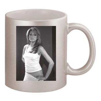 Eva Mendes 11oz Metallic Silver Mug