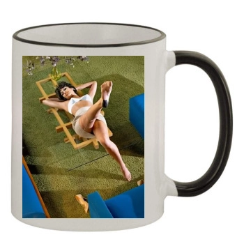 Eva Mendes 11oz Colored Rim & Handle Mug