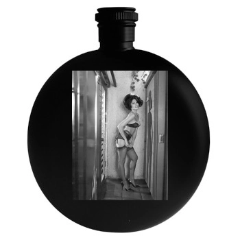 Eva Mendes Round Flask