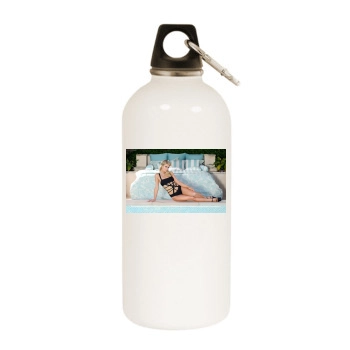 Paris Hilton White Water Bottle With Carabiner