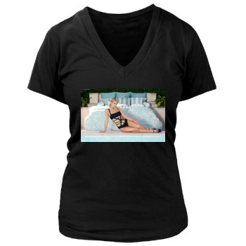 Paris Hilton Women's Deep V-Neck TShirt