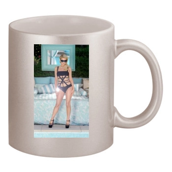 Paris Hilton 11oz Metallic Silver Mug