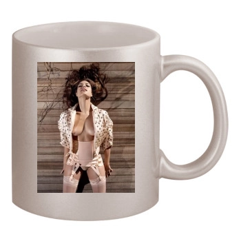 Eva Mendes 11oz Metallic Silver Mug