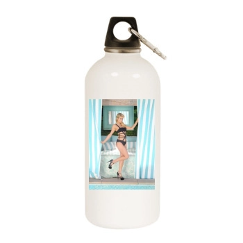 Paris Hilton White Water Bottle With Carabiner