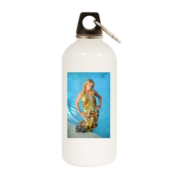 Paris Hilton White Water Bottle With Carabiner