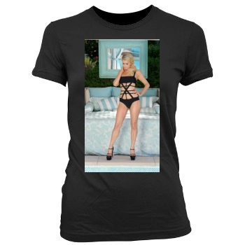 Paris Hilton Women's Junior Cut Crewneck T-Shirt