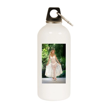 Paris Hilton White Water Bottle With Carabiner