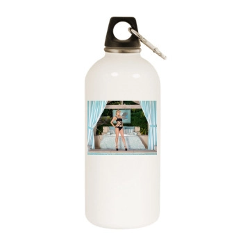 Paris Hilton White Water Bottle With Carabiner