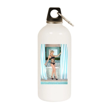 Paris Hilton White Water Bottle With Carabiner