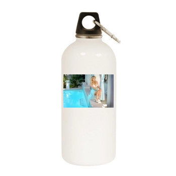 Paris Hilton White Water Bottle With Carabiner
