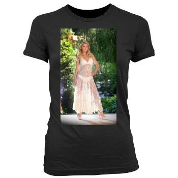 Paris Hilton Women's Junior Cut Crewneck T-Shirt