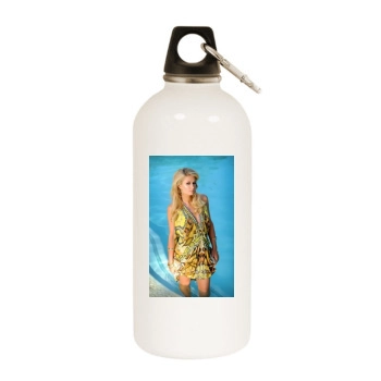 Paris Hilton White Water Bottle With Carabiner