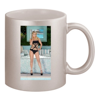 Paris Hilton 11oz Metallic Silver Mug