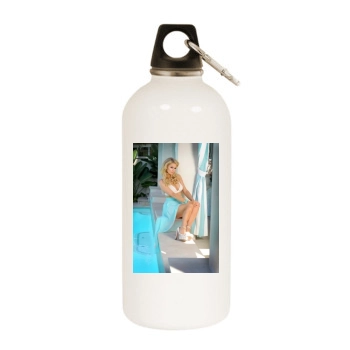 Paris Hilton White Water Bottle With Carabiner