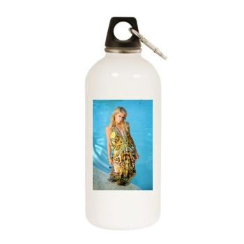 Paris Hilton White Water Bottle With Carabiner