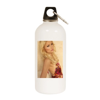 Paris Hilton White Water Bottle With Carabiner