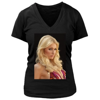 Paris Hilton Women's Deep V-Neck TShirt