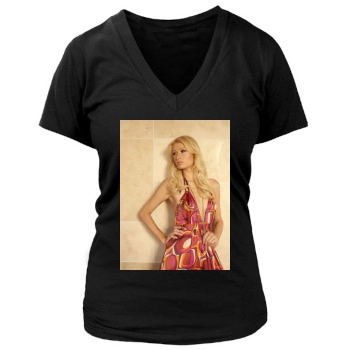 Paris Hilton Women's Deep V-Neck TShirt