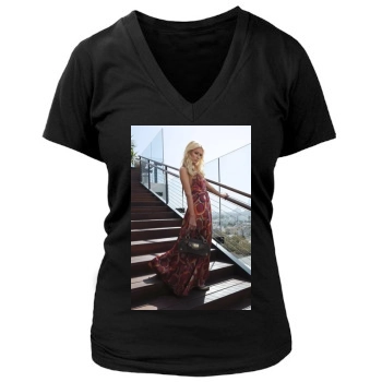 Paris Hilton Women's Deep V-Neck TShirt