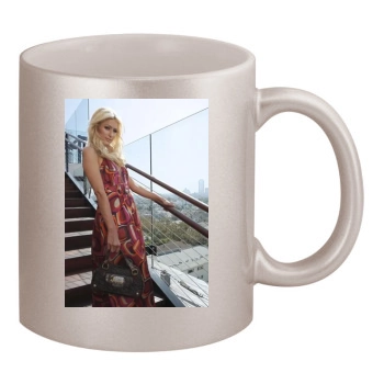 Paris Hilton 11oz Metallic Silver Mug