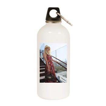 Paris Hilton White Water Bottle With Carabiner