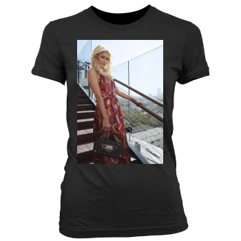 Paris Hilton Women's Junior Cut Crewneck T-Shirt