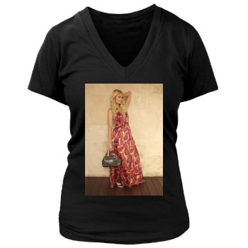 Paris Hilton Women's Deep V-Neck TShirt