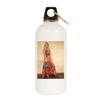 Paris Hilton White Water Bottle With Carabiner