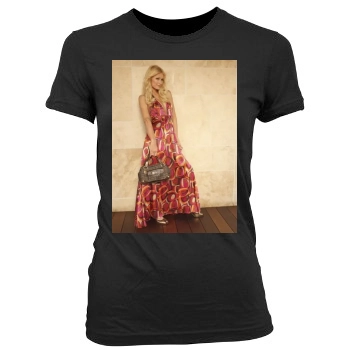 Paris Hilton Women's Junior Cut Crewneck T-Shirt