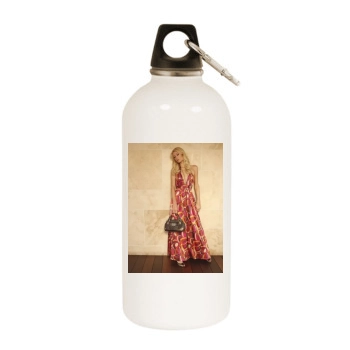 Paris Hilton White Water Bottle With Carabiner