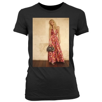 Paris Hilton Women's Junior Cut Crewneck T-Shirt