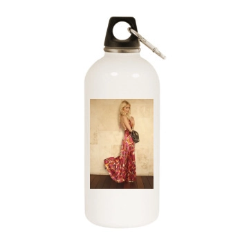 Paris Hilton White Water Bottle With Carabiner