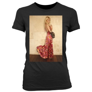 Paris Hilton Women's Junior Cut Crewneck T-Shirt