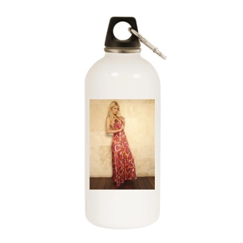 Paris Hilton White Water Bottle With Carabiner