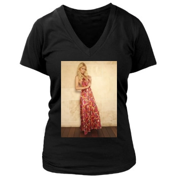 Paris Hilton Women's Deep V-Neck TShirt