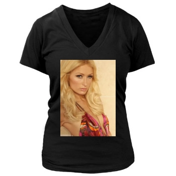 Paris Hilton Women's Deep V-Neck TShirt